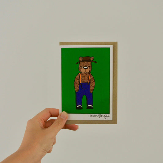 Beau Bear Eco-Friendly Greeting Card