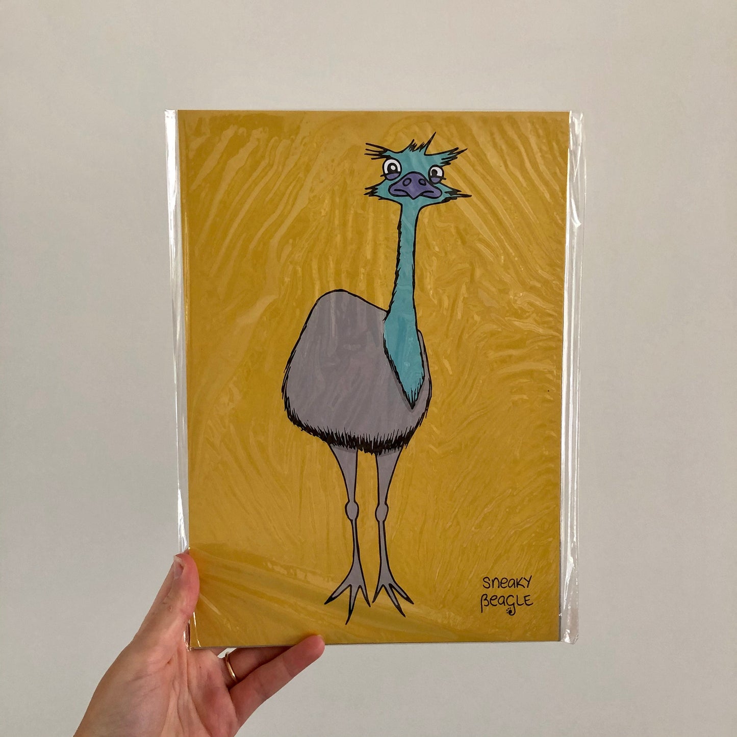 Emu Eyes A4 Print