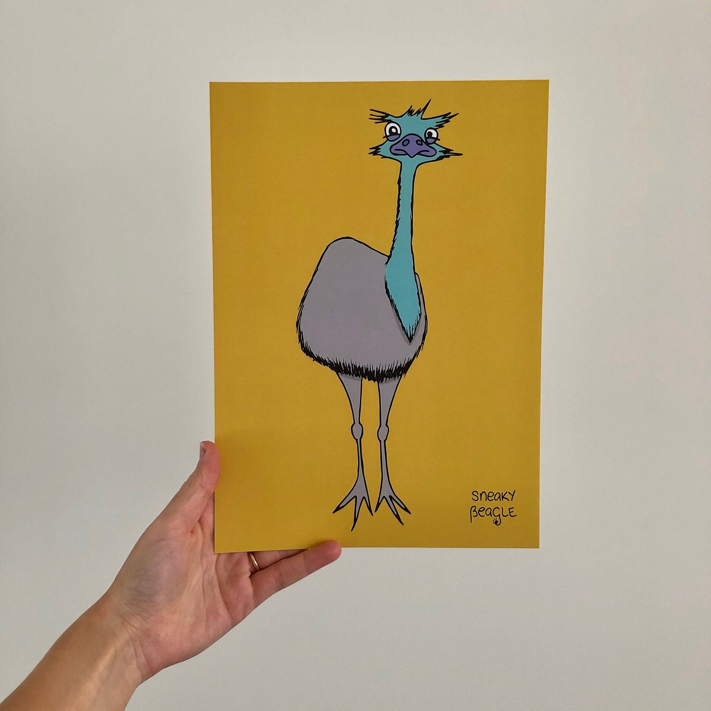 Emu Eyes A4 Print