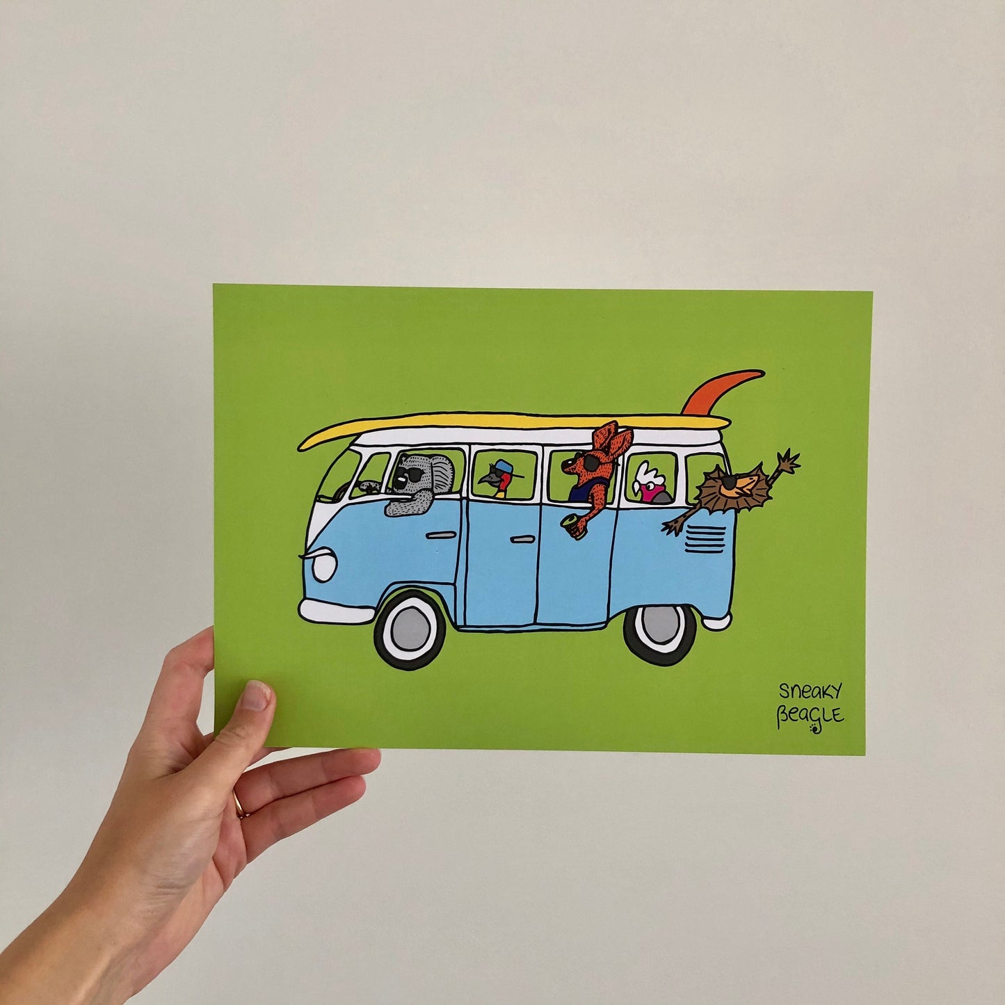 Kelly's Kombi A4 Print